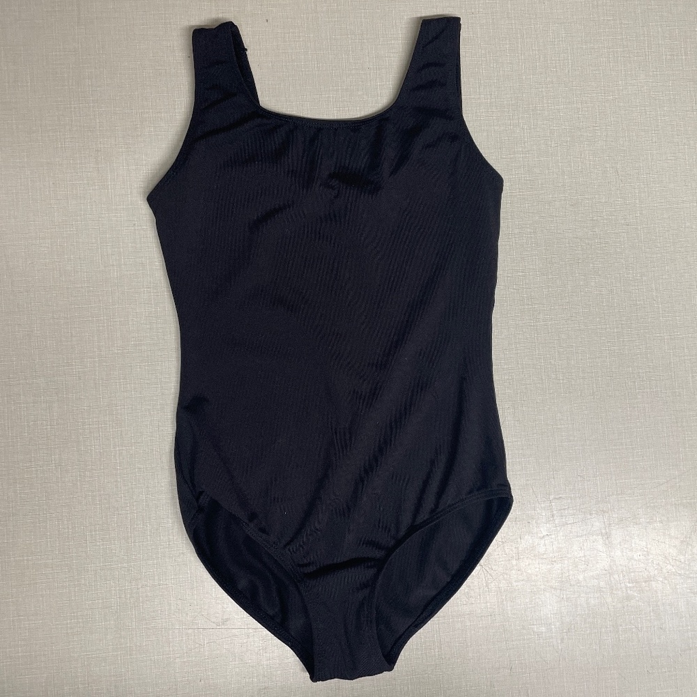 Bloch Black Tank Style Ballet Leotard with Pink Modesty Skirt